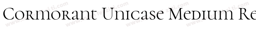 Cormorant Unicase Medium Regular字体转换